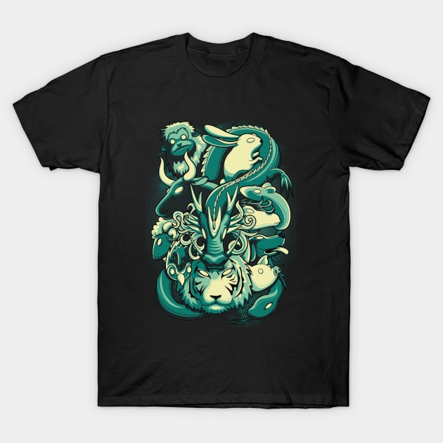 Chinese Zodiac T-Shirt by XXLack